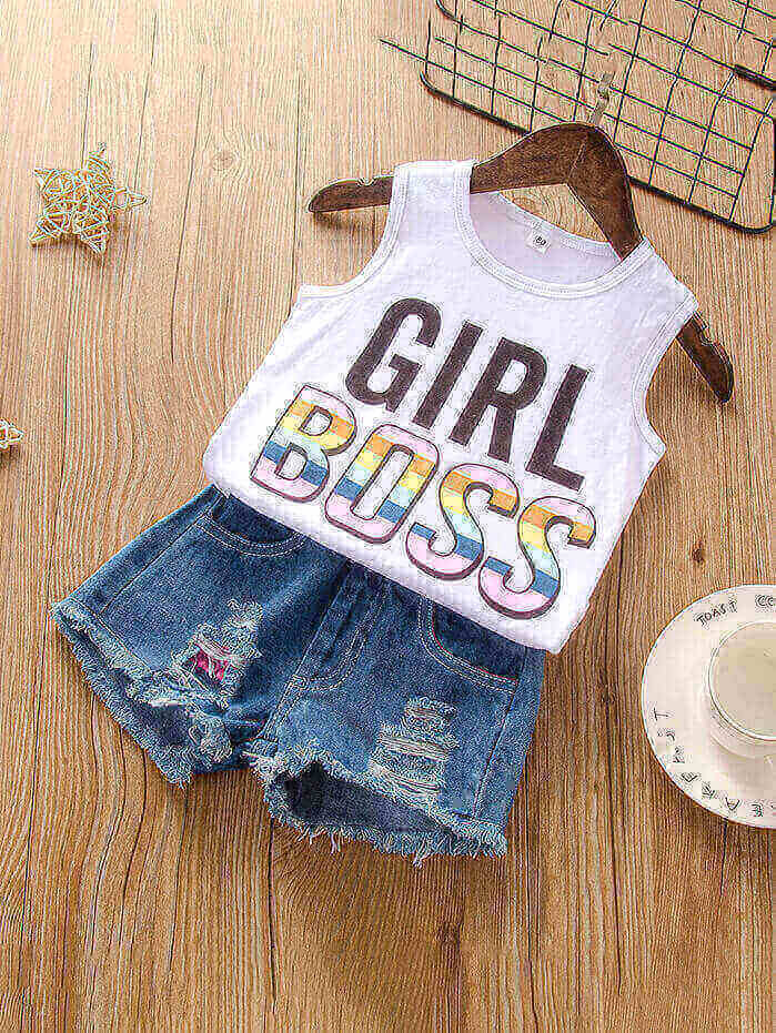 Two piece Girl short set