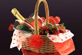 Custom Romantic Love picnic Basket with Apple Cider Wine