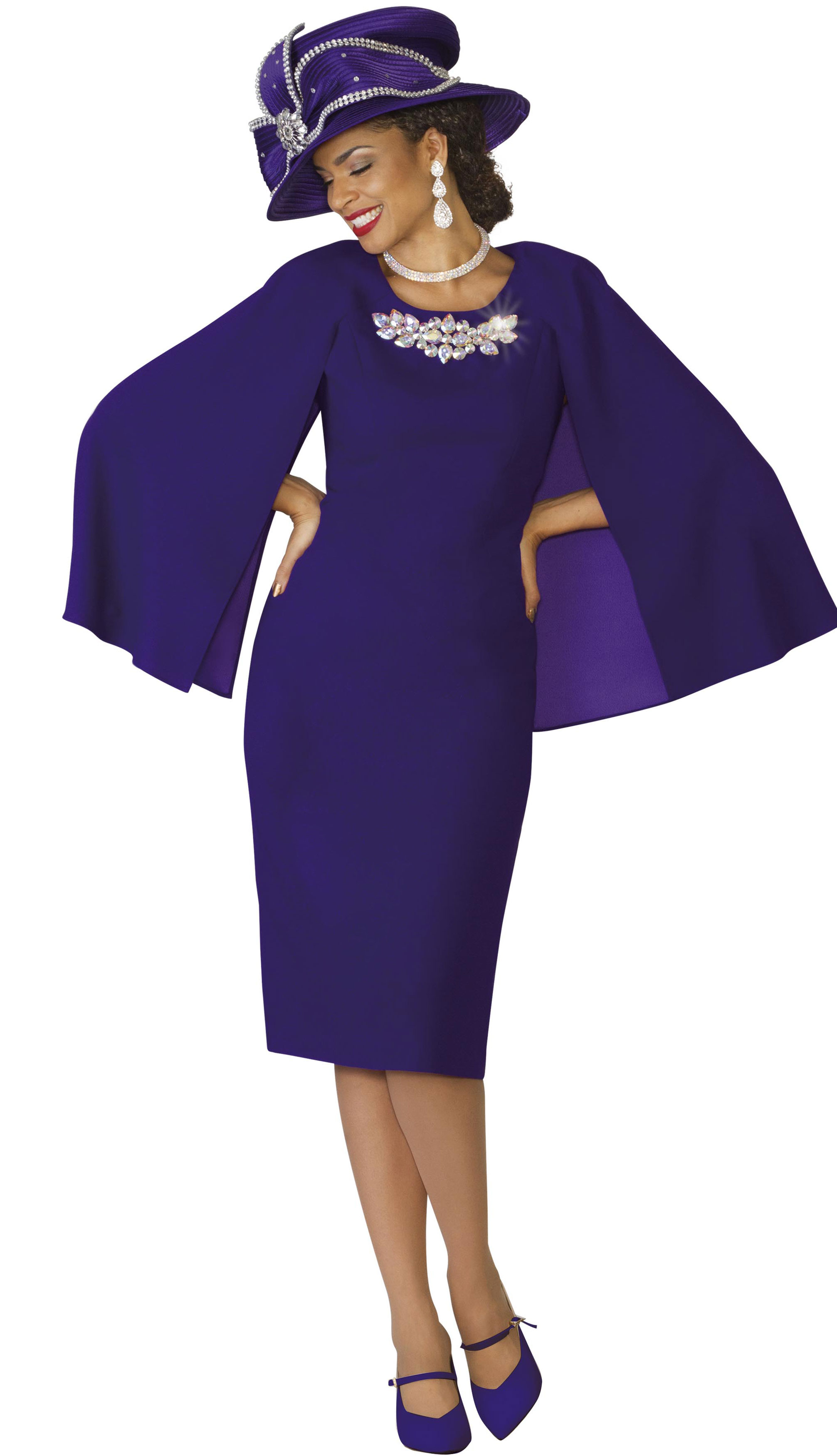 purple church dress