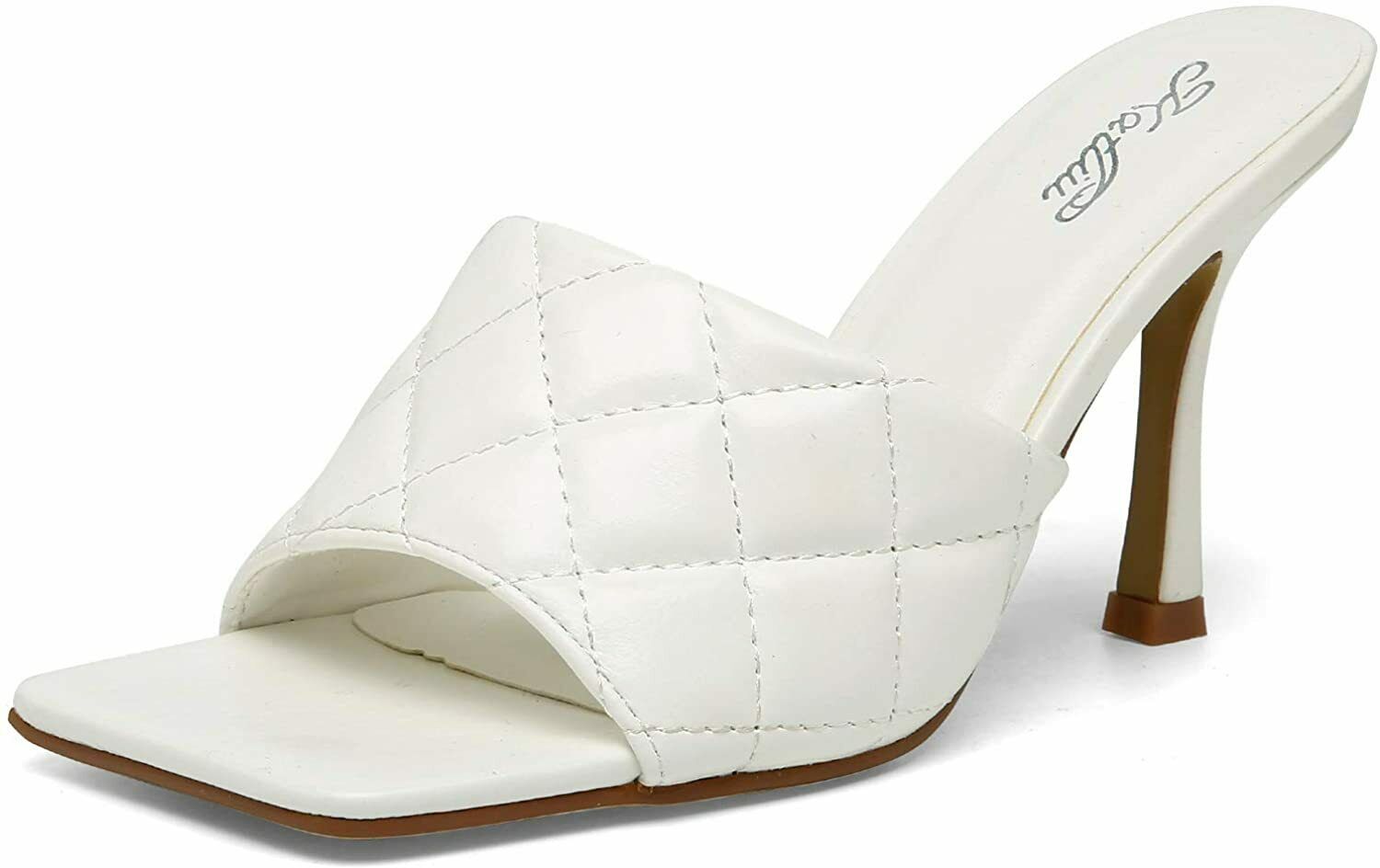 White square heel