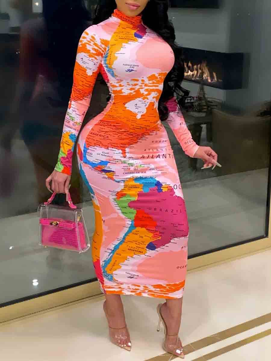 Multi Color Casual Dress