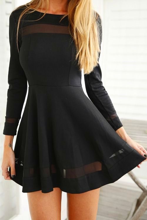 Women  black gorgeous dress