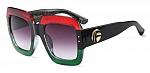 Red Black And Green Women Sun Glasses